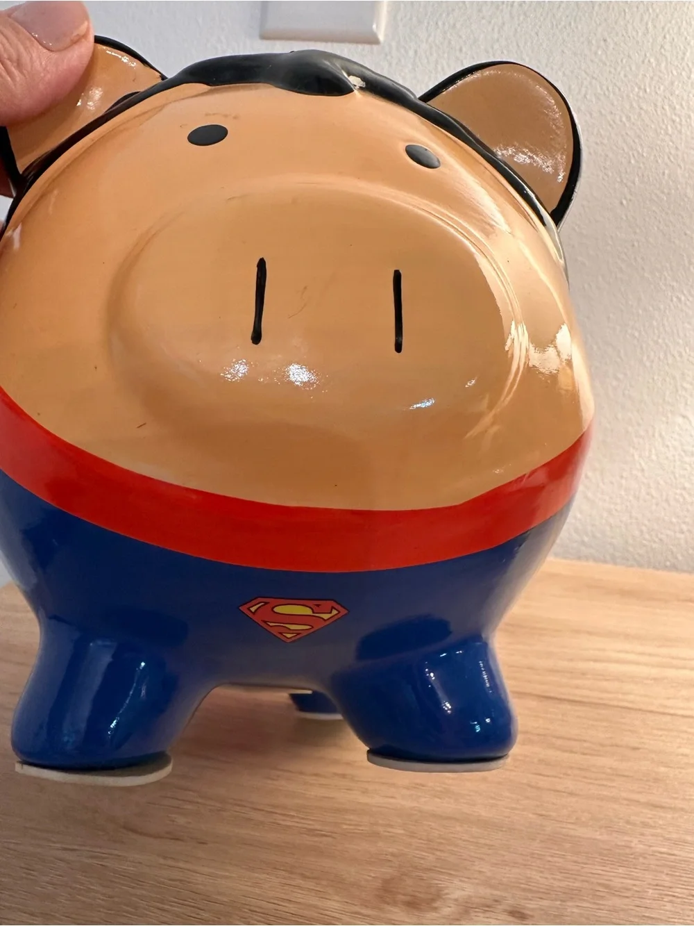 DC Comics Superman Ceramic Piggy Bank Large Superhero Coin Bank